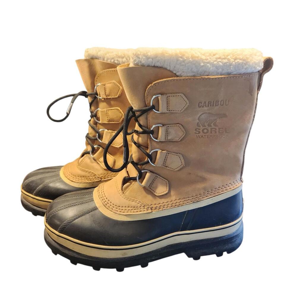 SOREL CARIBOU WATERPROOF WINTER BOOTS NM1000-281 MEN'S SIZE 10